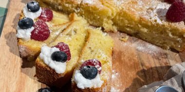 Inspiratiehuis - recept - Amandelcake met frambozen