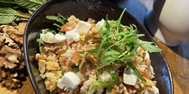 Inspiratiehuis - recept - Bulgur met gepofte chioggia bietjes